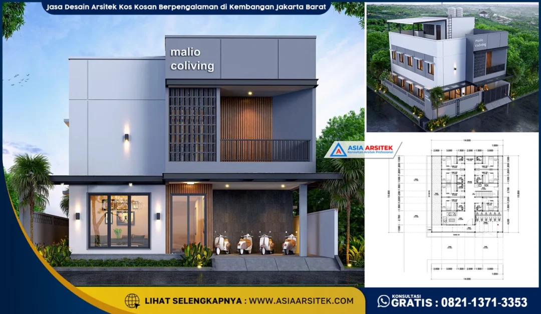 Jasa Desain Arsitek Kos Kosan Berpengalaman di Kembangan Jakarta Barat