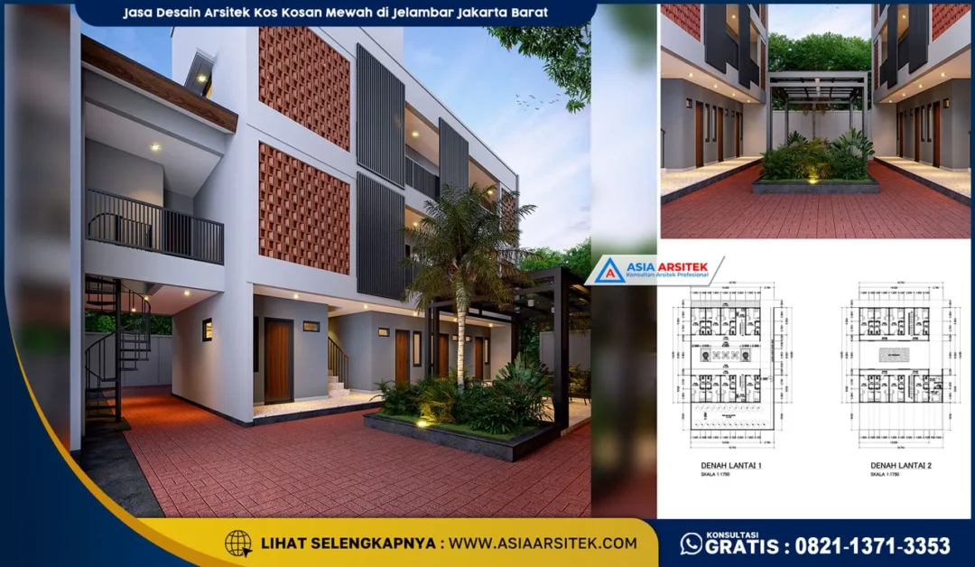 Jasa Desain Arsitek Kos Kosan Mewah di Jelambar Jakarta Barat