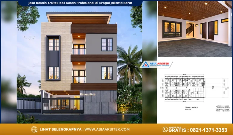 Jasa Desain Arsitek Kos Kosan Profesional di Grogol Jakarta Barat