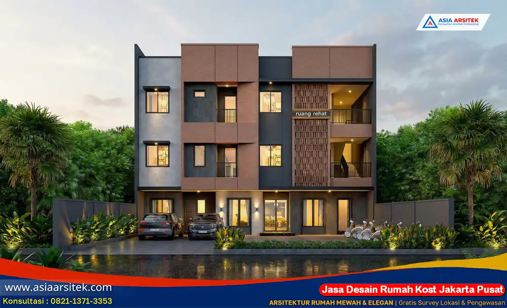 Jasa Desain Rumah Kost Jakarta Pusat