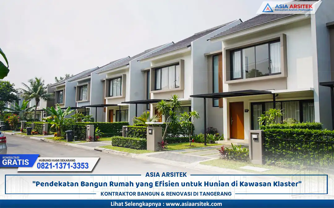 rumah klaster efisien Tangsel dengan desain modern minimalis
