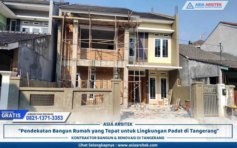 rumah lahan padat Tangerang dengan desain modern di area terbatas