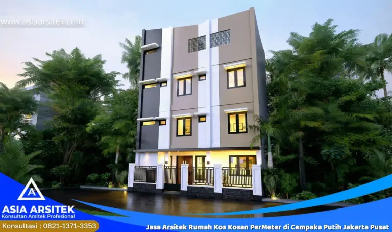 Jasa Arsitek Rumah Kos Kosan PerMeter di Cempaka Putih Jakarta Pusat