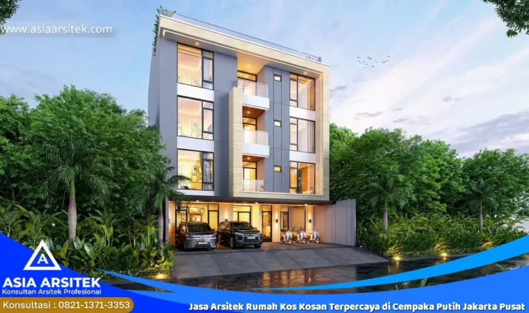 Jasa Arsitek Rumah Kos Kosan Terpercaya di Cempaka Putih Jakarta Pusat