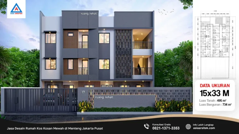 Jasa Desain Rumah Kos Kosan Mewah di Menteng Jakarta Pusat, jasa desain rumah kost, contoh desain kos kosan, contoh desain kos kosan minimalis, contoh desain kos kosan sederhana, contoh desain rumah kost, contoh desain rumah kost 2 lantai, desain bangunan kost minimalis, asia arsitek jasa arsitek desain rumah villa kost hotel, arsitek rumah kost,