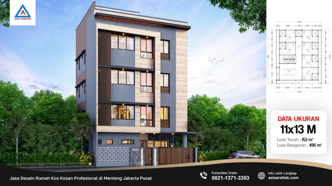 Jasa Desain Rumah Kos Kosan Profesional di Menteng Jakarta Pusat, jasa desain rumah kost, contoh desain kos kosan, contoh desain kos kosan minimalis, contoh desain kos kosan sederhana, contoh desain rumah kost, contoh desain rumah kost 2 lantai, desain bangunan kost minimalis, asia arsitek jasa arsitek desain rumah villa kost hotel, arsitek rumah kost,