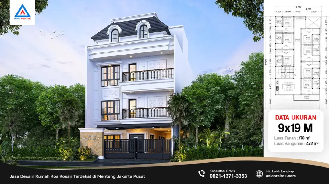 Jasa Desain Rumah Kos Kosan Terdekat di Menteng Jakarta Pusat, jasa desain rumah kost, contoh desain kos kosan, contoh desain kos kosan minimalis, contoh desain kos kosan sederhana, contoh desain rumah kost, contoh desain rumah kost 2 lantai, desain bangunan kost minimalis, asia arsitek jasa arsitek desain rumah villa kost hotel, arsitek rumah kost,