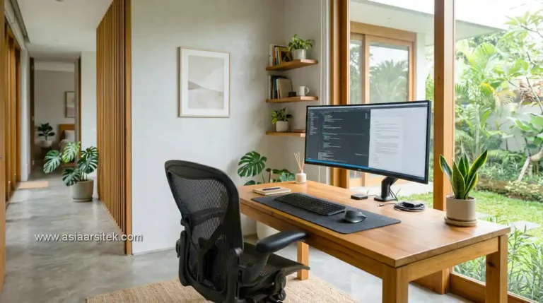 renovasi rumah home office dengan desain modern dan nyaman