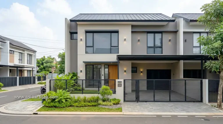 renovasi rumah hunian disewakan dengan tampilan modern