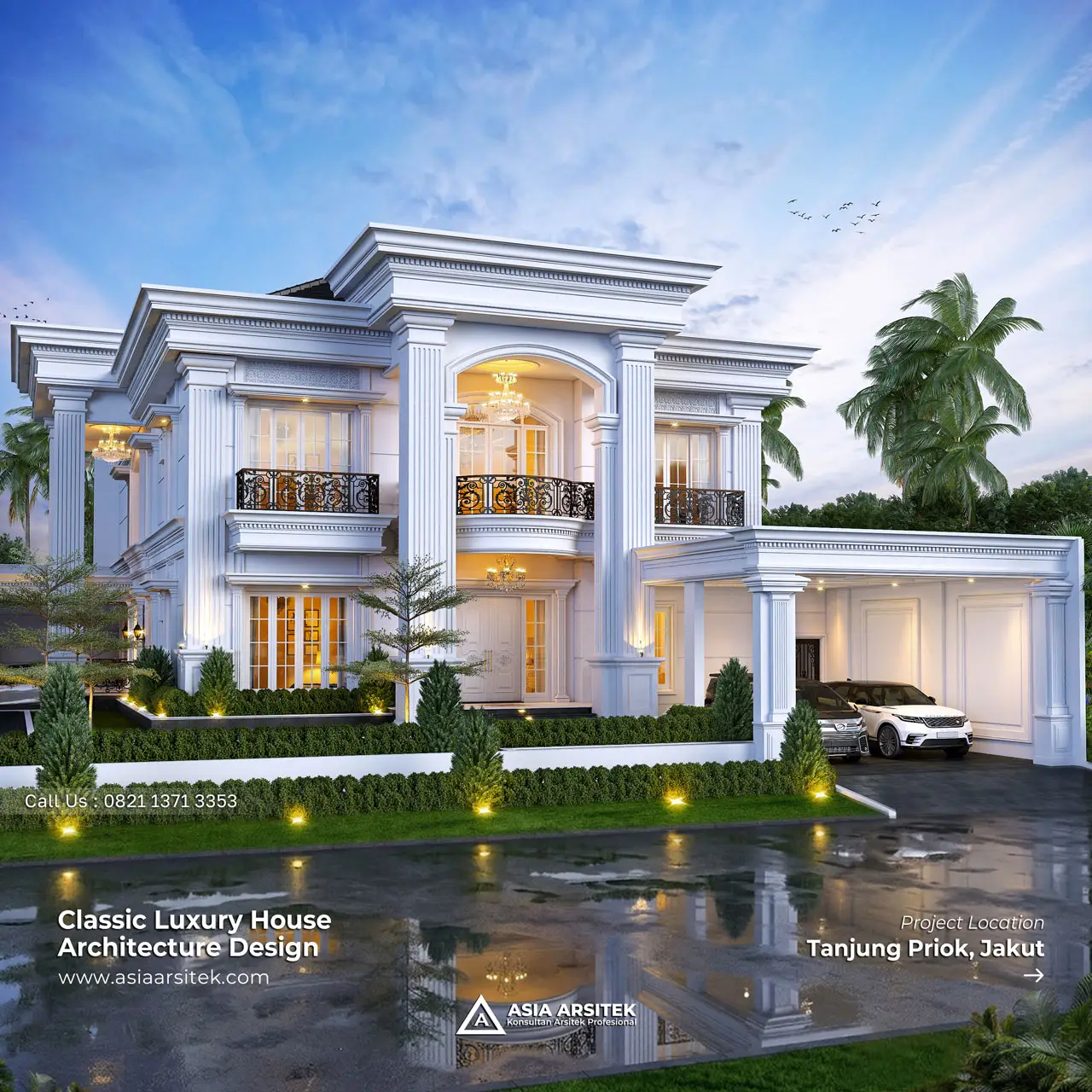 Desain Rumah Klasik 2 Lantai Ibu PRT di Tanjung Priok Jakarta Utara