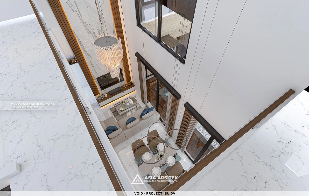 Desain Void Rumah Minimalis 2 Lantai Ibu DV Duren Sawit Jakarta Timur