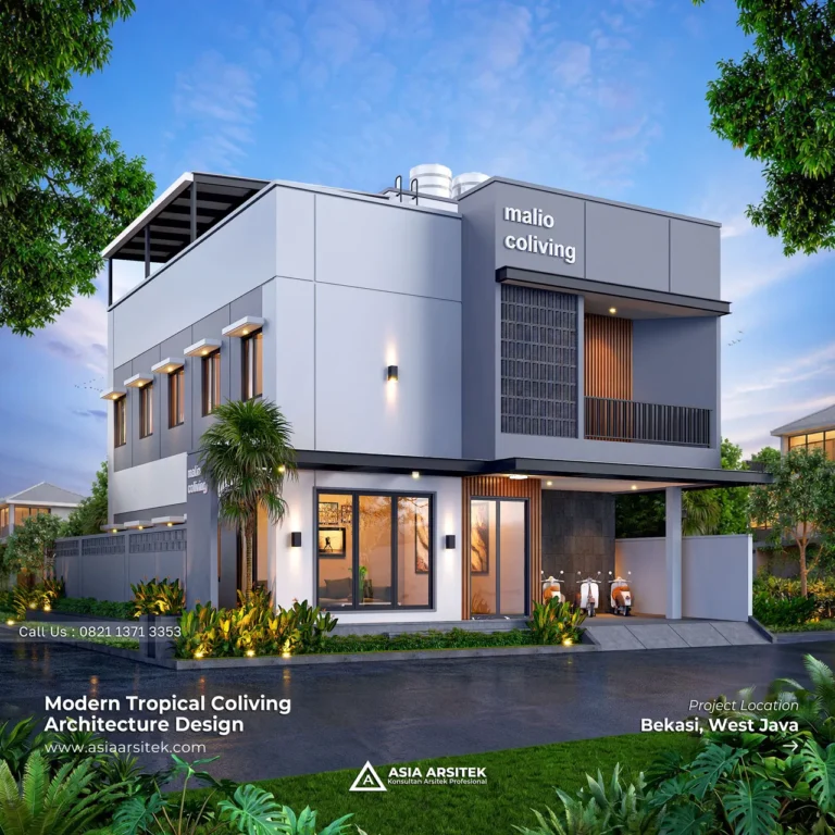 Desain Kost Modern 2 Lantai Pak BDI di Bekasi Jawa Barat