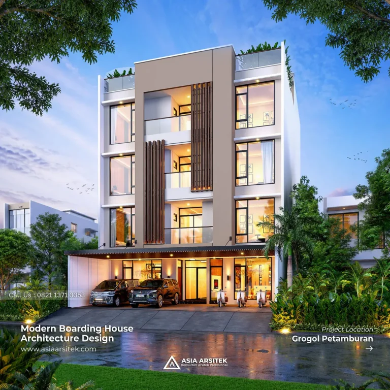 "Desain Kost Modern 5 Lantai Pak SHTN di Grogol Petamburan Jakarta Barat "