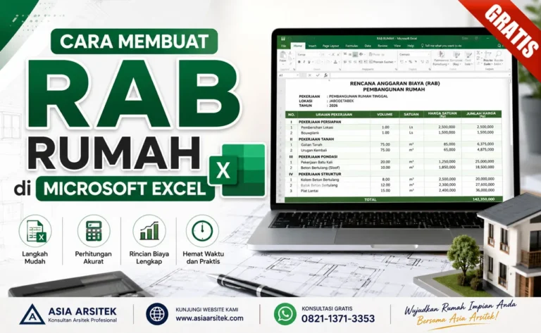 Cara Membuat RAB Rumah di Microsoft Excel