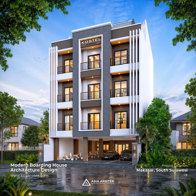 Desain Rumah Kost 5 Lantai Bapak ROR di Makassar Sulawesi Selatan