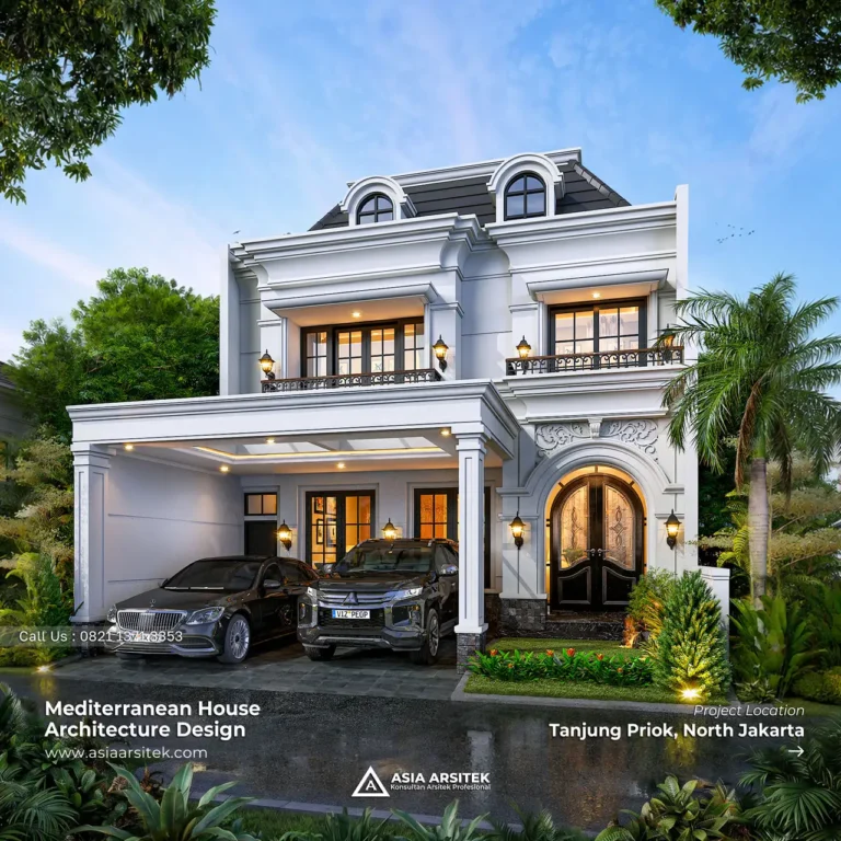 Desain Rumah Tropis 2 Lantai Bapak AG di Bandung Jawa Barat