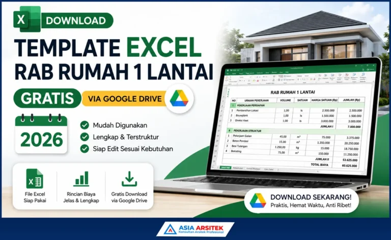 Download Template Excel RAB Rumah 1 Lantai Gratis via Google Drive 2026