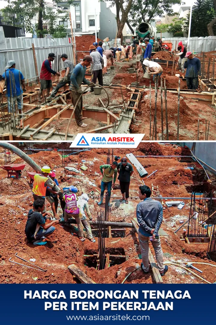 Rincian Harga Borongan Tenaga per Item Pekerjaan