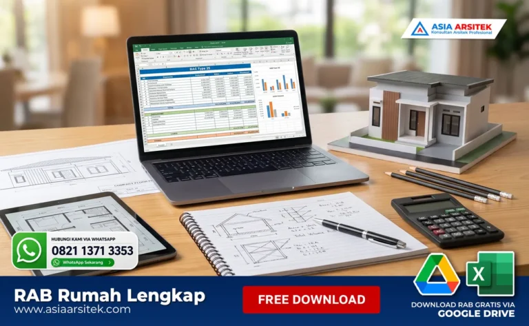 RAB Rumah Lengkap 2026: Cara Menghitung, Contoh, Biaya Bangun, dan Download Template