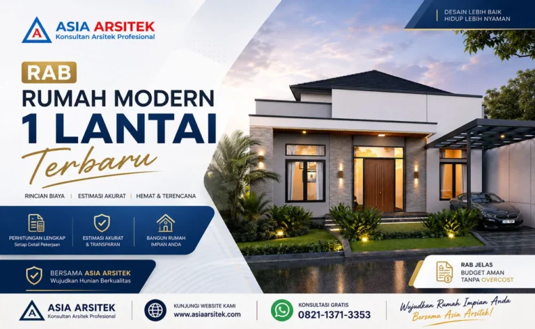 RAB Rumah Modern 1 Lantai Terbaru