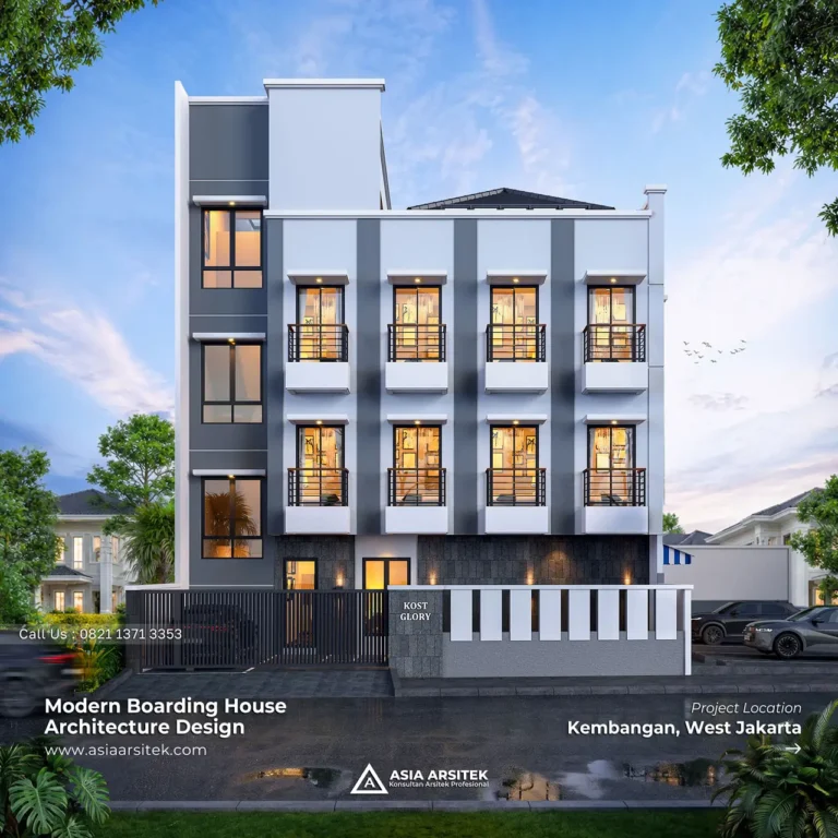 Desain Kos Kosan 3 Lantai Ibu GLR di Kembangan Jakarta Barat