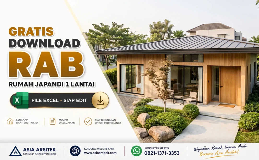 RAB Rumah Japandi 1 Lantai