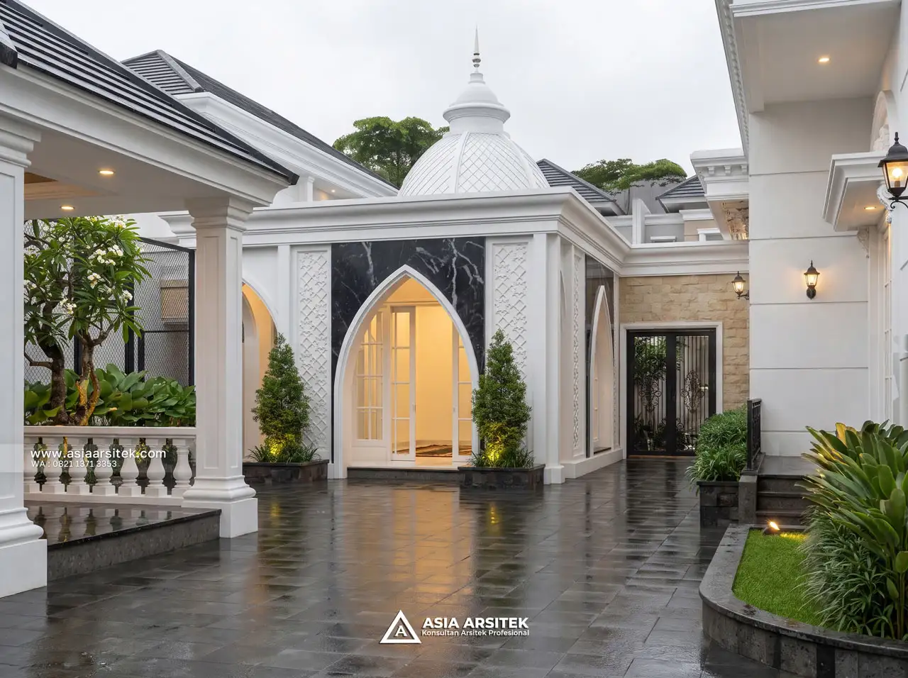 Jasa Desain Mushola Rumah Klasik 1 Lantai 60x46 Meter Bapak ADR di Jambi